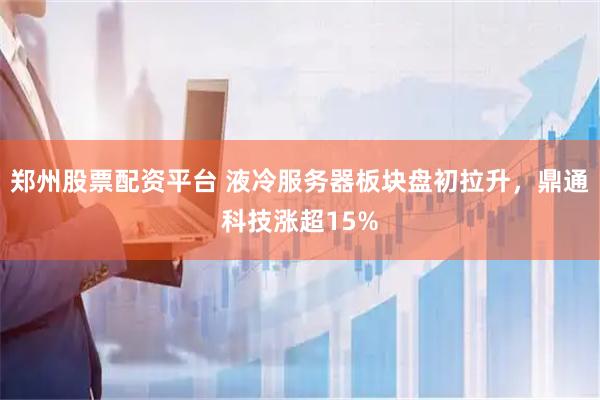 郑州股票配资平台 液冷服务器板块盘初拉升，鼎通科技涨超15%