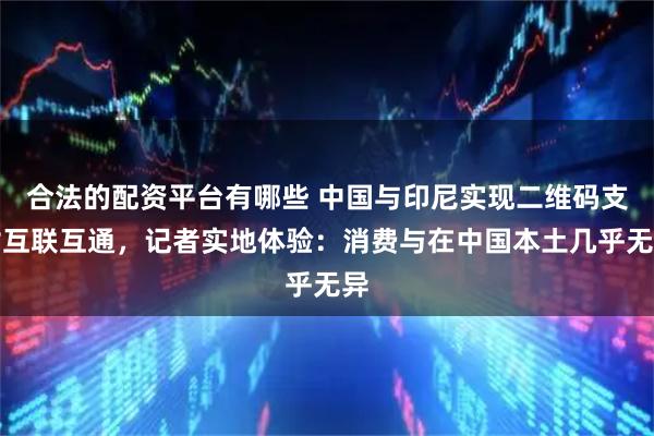 合法的配资平台有哪些 中国与印尼实现二维码支付互联互通，记者实地体验：消费与在中国本土几乎无异